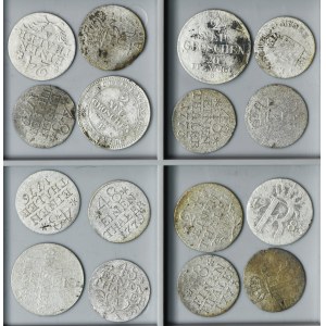 Set, Germany, Kingdom of Prussia, 1/48 Thaler, 1/24 Thaler and 2 Groschen (16 pcs.)