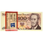 Paczka bankowa 100 złotych 1986 - SA - (100 szt.)