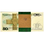 Bankpaket 50 Zloty 1988 - GB - erste Jahrgangsserie (100 Stück).