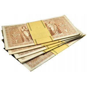 Nemecko, bankový balík 1 000 mariek 1910 (5 kusov).
