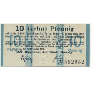 Gdansk, 10 fenig 1916