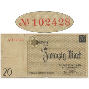 20 Mark 1940 - no. 1 without watermark -