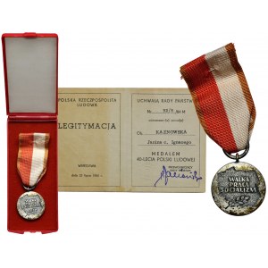 PRL, medaila k 40. výročiu Poľskej ľudovej republiky