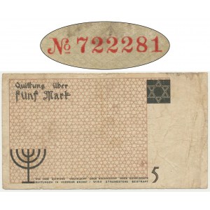 5 marek 1940 - papier standardowy - wysoki numerator