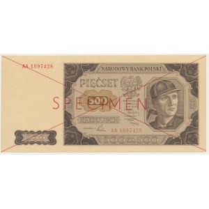 500 Gold 1948 - SPECIMEN - AA -.