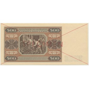 500 Gold 1948 - SPECIMEN - AA -.