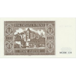 Krakowiak, 1.000 złotych 1941 - MCSM 116 -