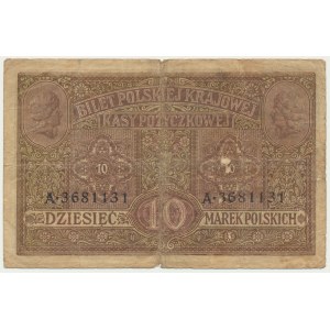 10 Mark 1916 - Allgemein - Fahrkarten - seltene Variante