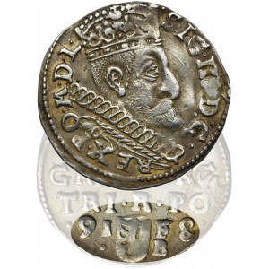 Sigismund III. Vasa, Trojak Bydgoszcz 1598 - ROTH, B rechts, Initialen IF
