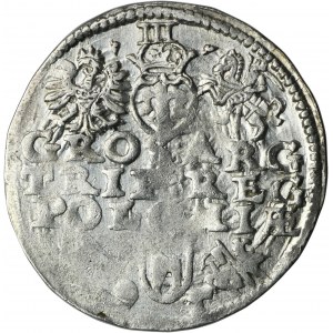 Zikmund III Vasa, Trojak Lublin 1595 - RZADKI, erb Sekera
