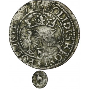 Žigmund III Vaza, Olkusz Shelf 1594 - VELMI ZRADKÉ, erb sekery