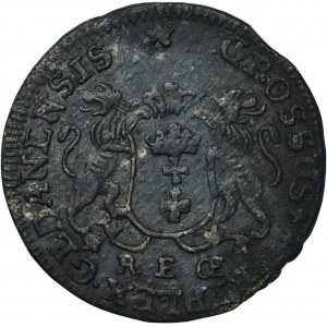 August III Sas, Trojak Gdaňsk 1760 REOE