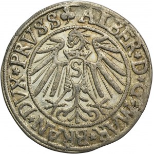 Duchy of Prussia, Albrecht Hohenzollern, Groschen Königsberg 1541 - PRVSS
