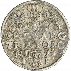 Sigismund III Vasa, 3 Groschen Olkusz 1595 - RARE