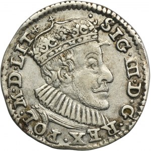 Zygmunt III Waza, Trojak Olkusz 1590 - RZADSZY