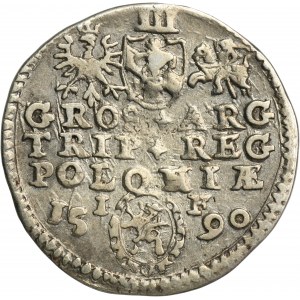 Sigismund III. Wasa, Trojak Olkusz 1590 - RARE