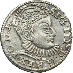 Zygmunt III Waza, Trojak Ryga 1588 - RZADSZY, duża głowa