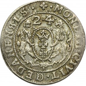 Sigismund III Vasa, 1/4 Thaler Danzig 1624/3 - PR•