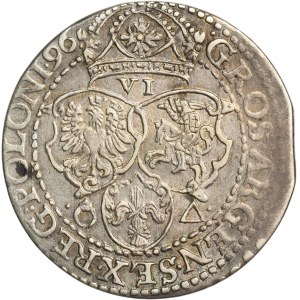 Sigismund III Vasa, 6 Groschen Malbork 1596