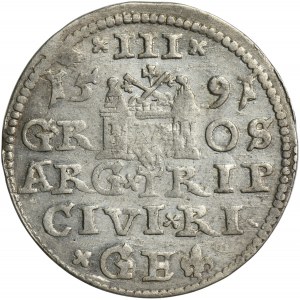 Zikmund III Vasa, Trojka Riga 1591 - L