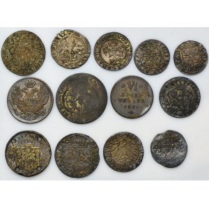 Sada, Polsko, Knížecí Prusko a Německo, směs mincí (13 ks)