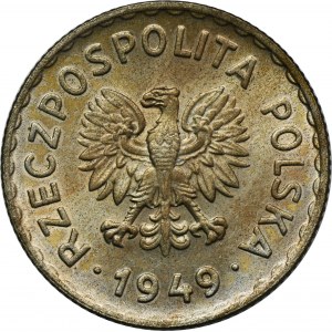 1 gold 1949 Miedzionikiel