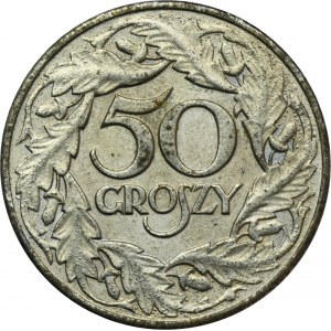 Štátna správa, 50 grošov 1938 - poniklované