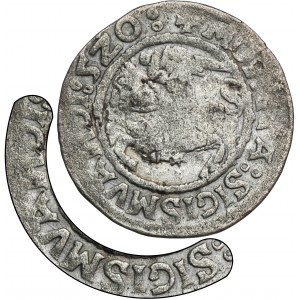 Sigismund I the Old, Halfgroat Vilnius 1520 - RARE, error SIGIMVAИDI