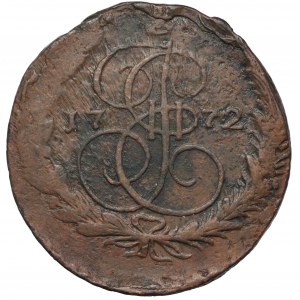 Russia, Catherine II, 5 Kopeck Jekaterinburg 1772 EM