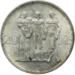 Československo, 20 korun Kremnica 1933