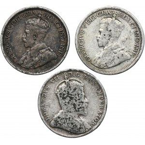 Sada, Newfoundland, George V, 10 centov (3 kusy).