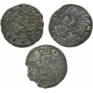 Set, Livonia and Duchy of Courland and Semigallia, Schilling (3 pcs.)