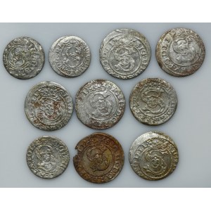 Set, Sigismund III Vasa, Schilling Riga (10 pcs.)