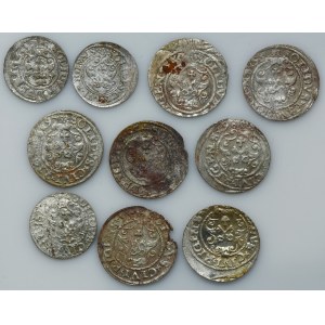 Set, Sigismund III Vasa, Schilling Riga (10 pcs.)