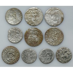 Set, Sigismund III Vasa, Schilling Riga (10 pcs.)