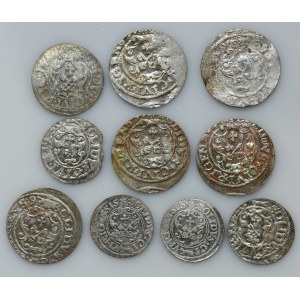 Set, Sigismund III Vasa, Schilling Riga (10 pcs.)