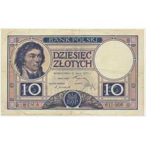 10 złotych 1924 - III EM A - DUŻA RZADKOŚĆ