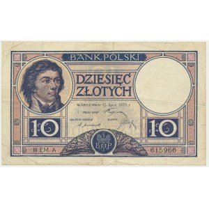 10 zlatých 1924 - III EM A - VEĽKÁ ZRADA