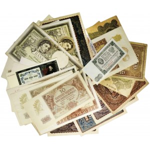 Sada, zmes poľských bankoviek (približne 50 kusov)