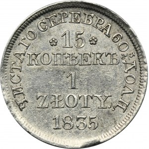 15 kopiejek = 1 złoty Warszawa 1835 MW