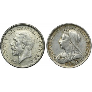 Sada, Veľká Británia, Victoria a George V, Shilling (2 kusy).