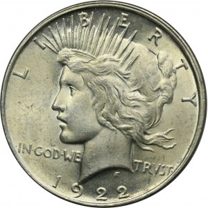 USA, 1 dolar Denver 1922 D - Mír