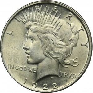 USA, 1 dolar Denver 1922 D - Mír