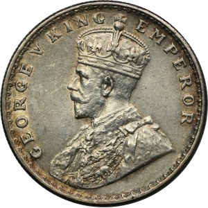 India, Bristish India, George V, 1 Rupee Bombay 1913