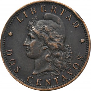Argentinien, 2 Centavos 1884