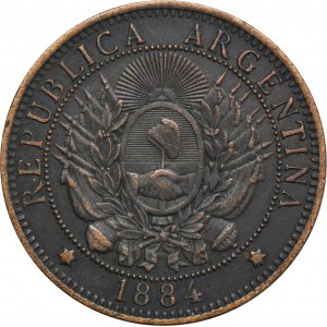 Argentina, 2 Centavos 1884