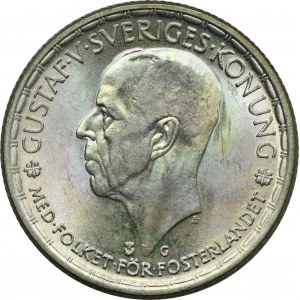 Sweden, Gustav V, 2 Kronor Stockholm 1945