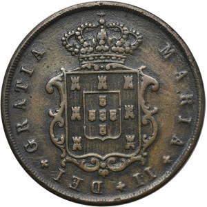 Portugal, Maria II, 10 Reis Lisbon 1846