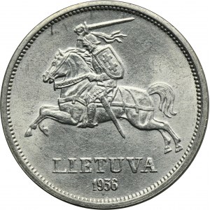 Lithuania, Republic, 5 Litai Kaunas 1936