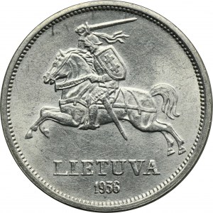 Lithuania, Republic, 5 Litai Kaunas 1936